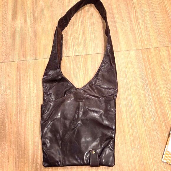 Viva Bags of California Leather Crossbody Bag Purse Brown - Picture 2 of 6